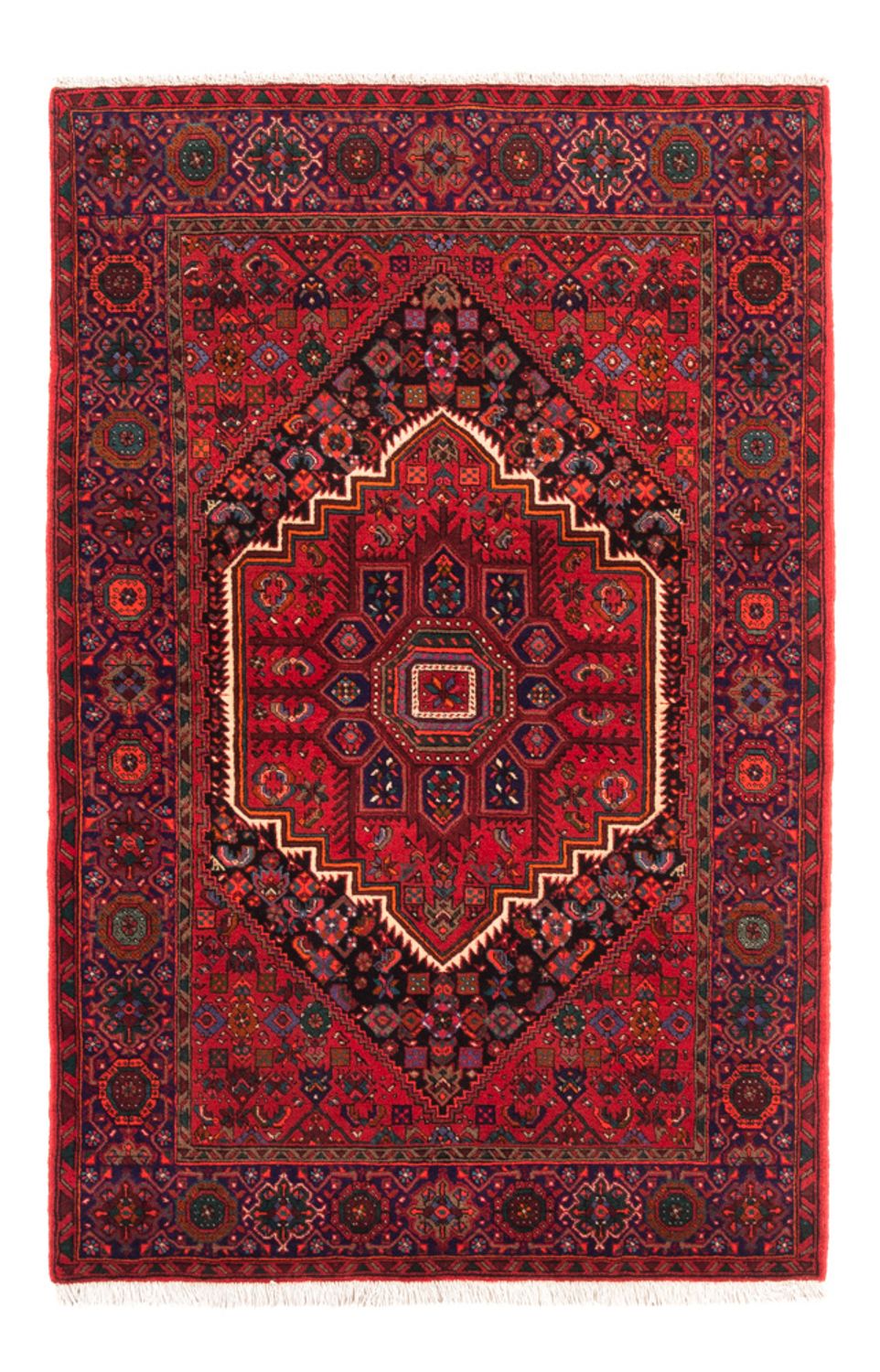Perserteppich - Nomadic - 155 x 97 cm - rot