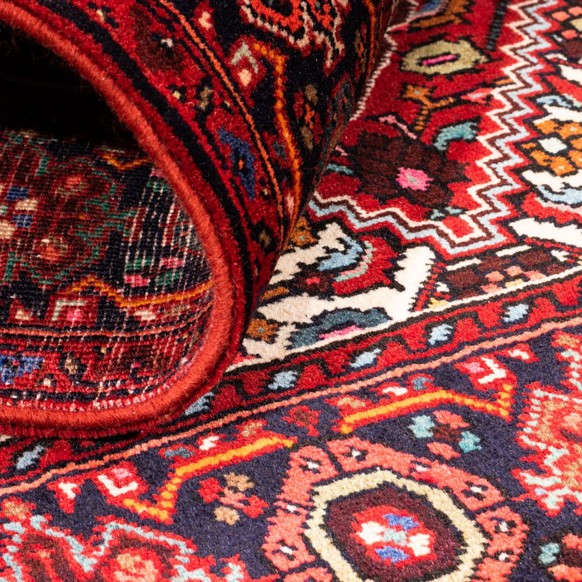 Perski dywan - Nomadyczny - 150 x 102 cm - czerwony