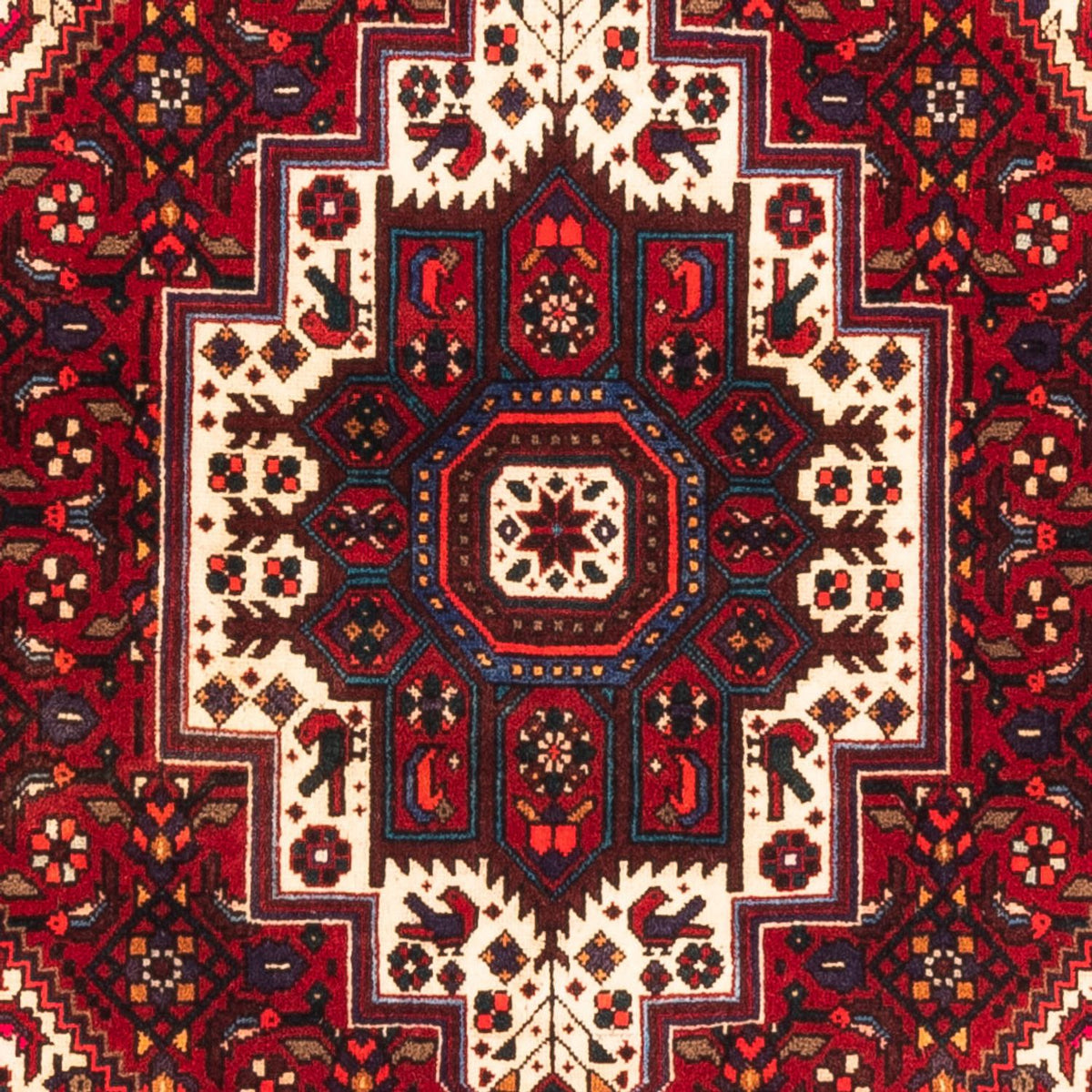 Perserteppich - Nomadic - 146 x 102 cm - rot
