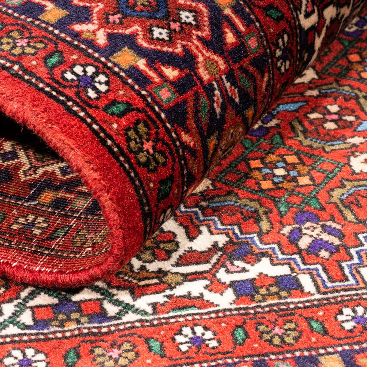 Perski dywan - Nomadyczny - 148 x 98 cm - czerwony