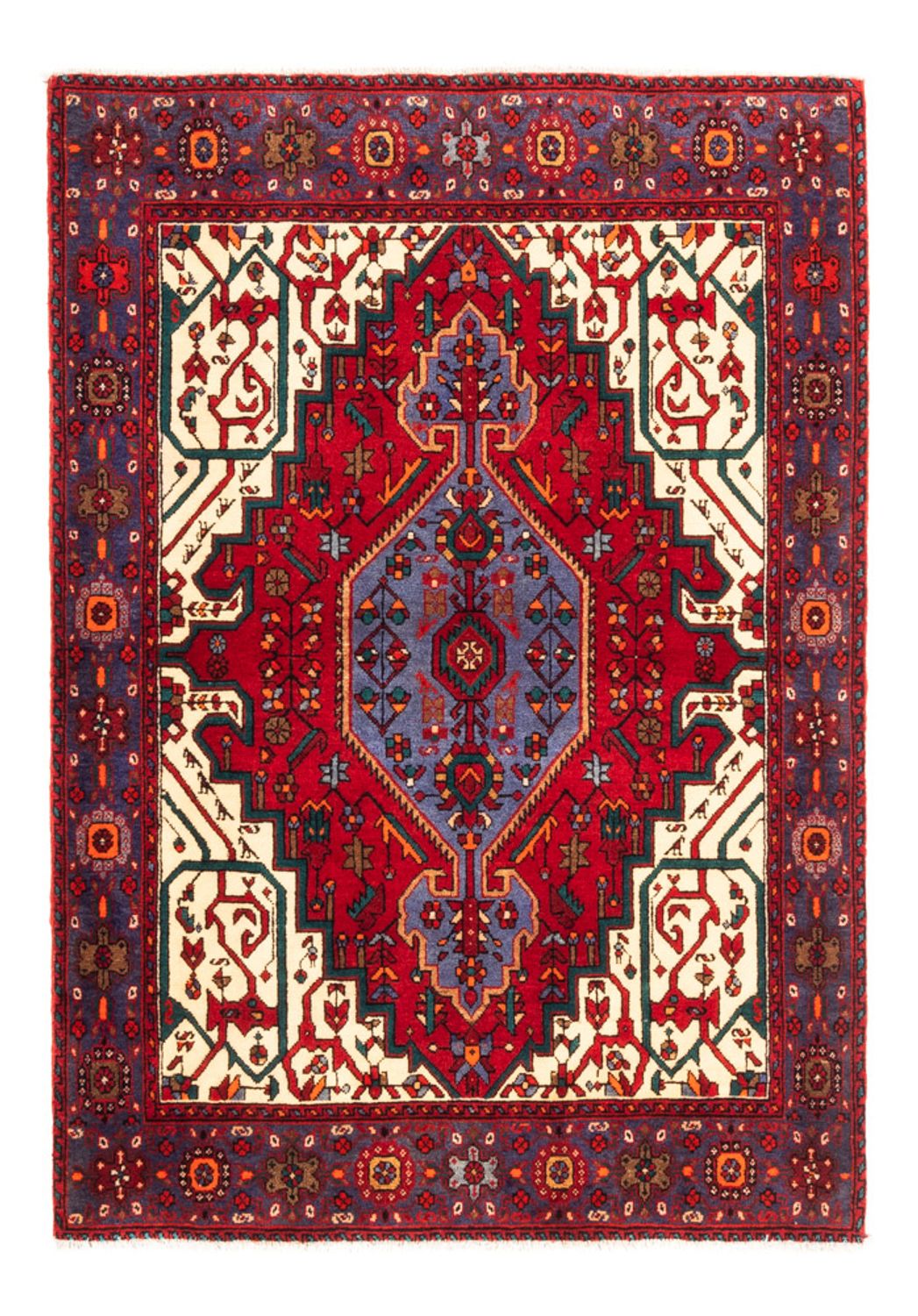 Perserteppich - Nomadic - 148 x 107 cm - rot