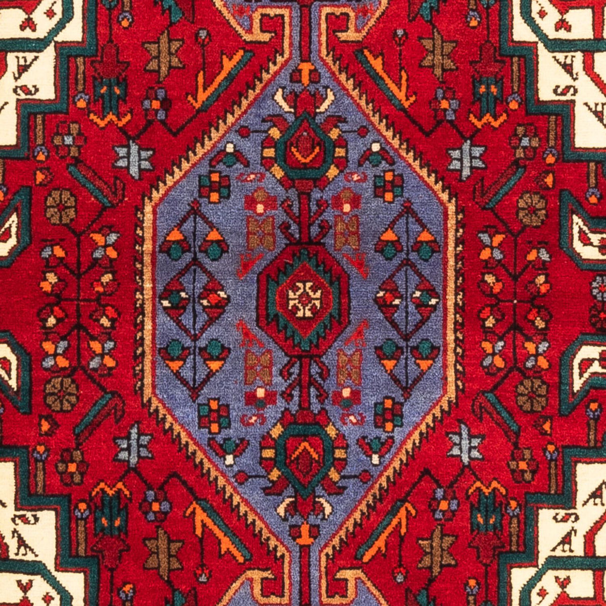 Perserteppich - Nomadic - 148 x 107 cm - rot