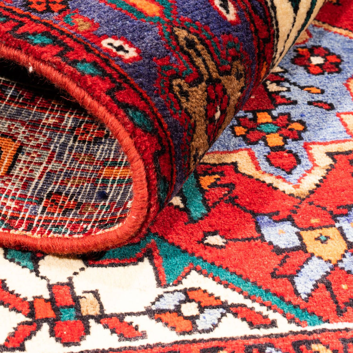 Perserteppich - Nomadic - 148 x 107 cm - rot