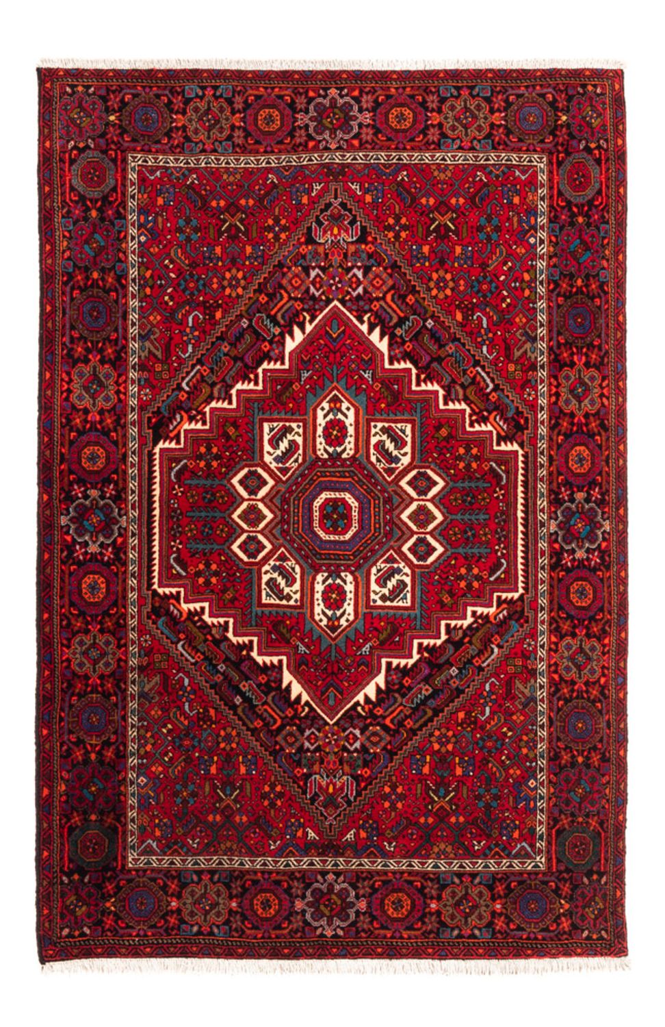 Perserteppich - Nomadic - 150 x 101 cm - rot