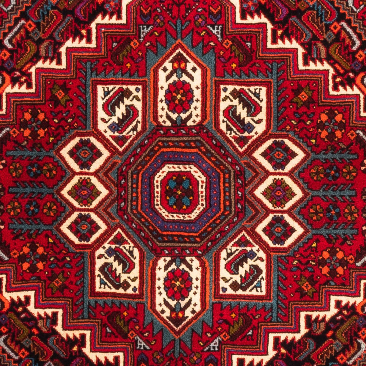 Perserteppich - Nomadic - 150 x 101 cm - rot
