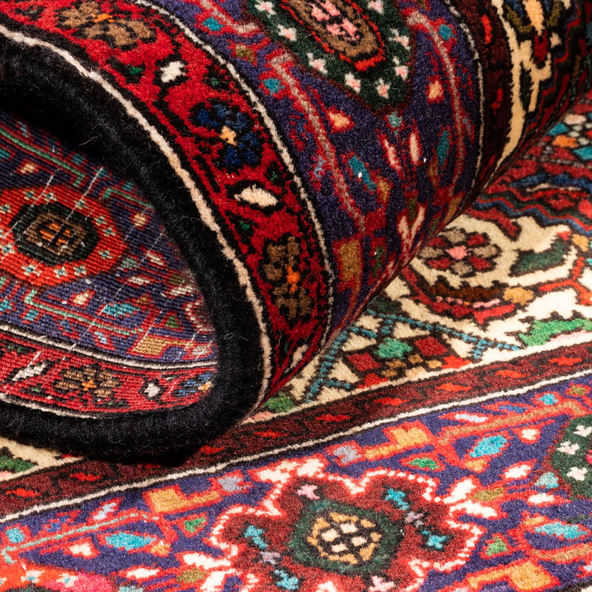 Perski dywan - Nomadyczny - 150 x 102 cm - czerwony