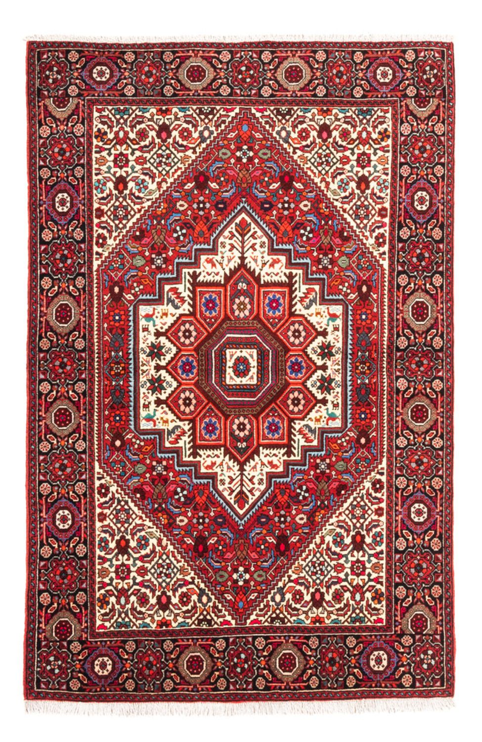 Perserteppich - Nomadic - 153 x 101 cm - rot