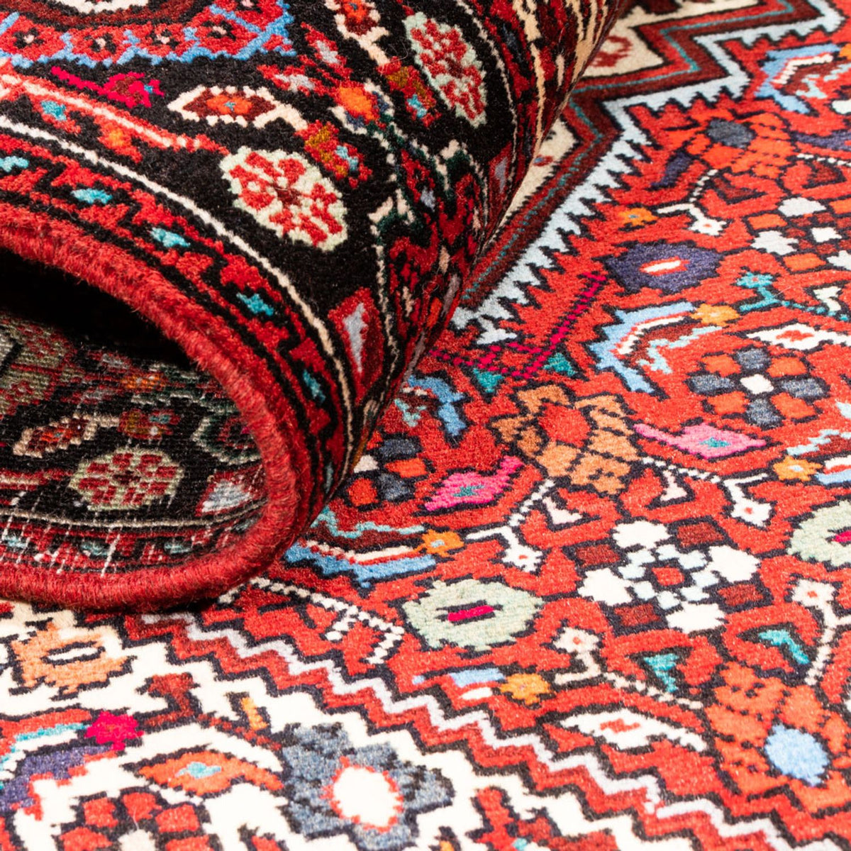 Perserteppich - Nomadic - 153 x 101 cm - rot