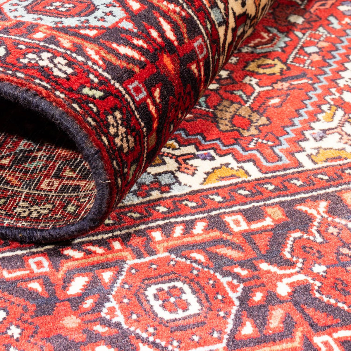 Perski dywan - Nomadyczny - 150 x 102 cm - czerwony