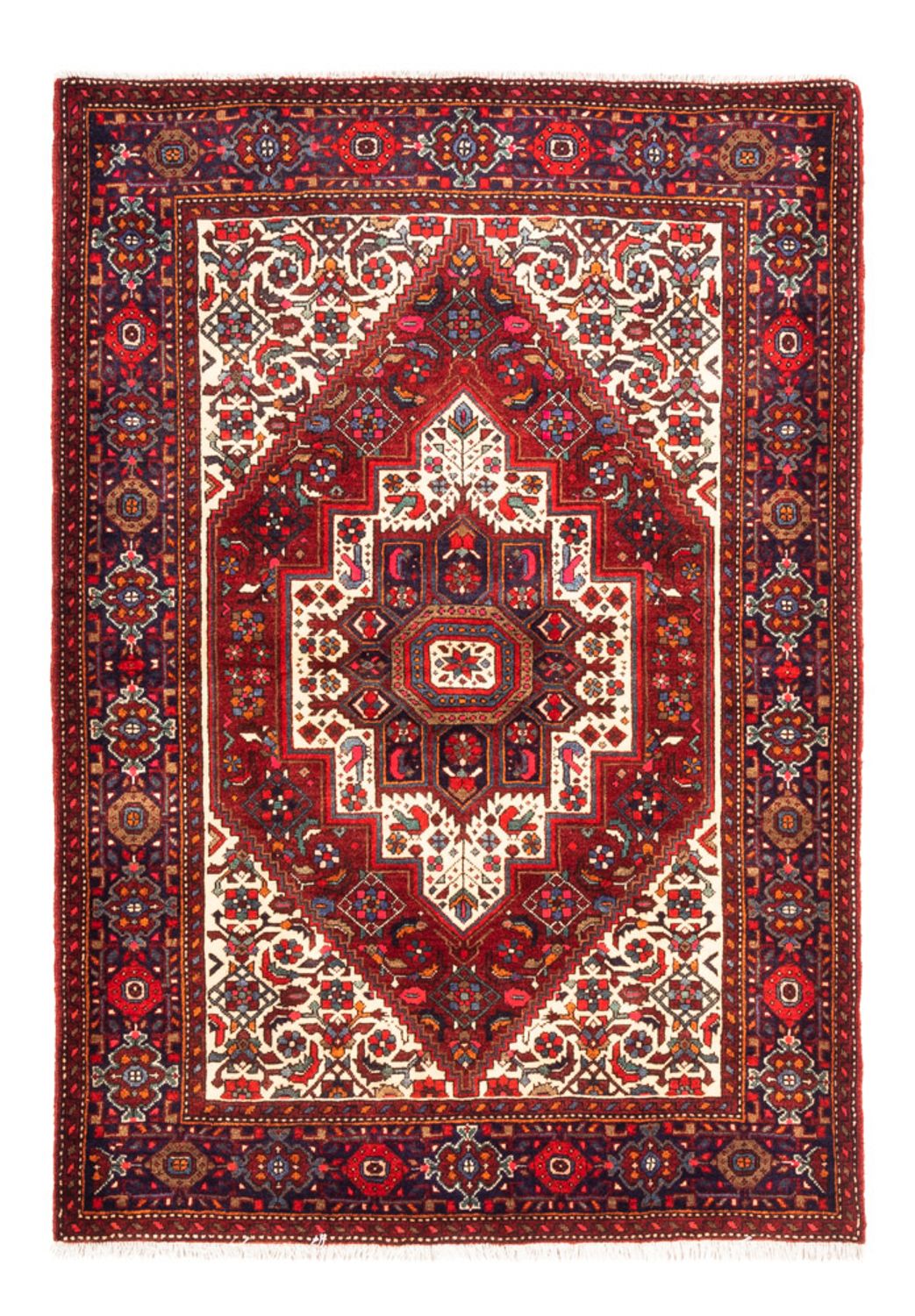 Perserteppich - Nomadic - 147 x 104 cm - rot