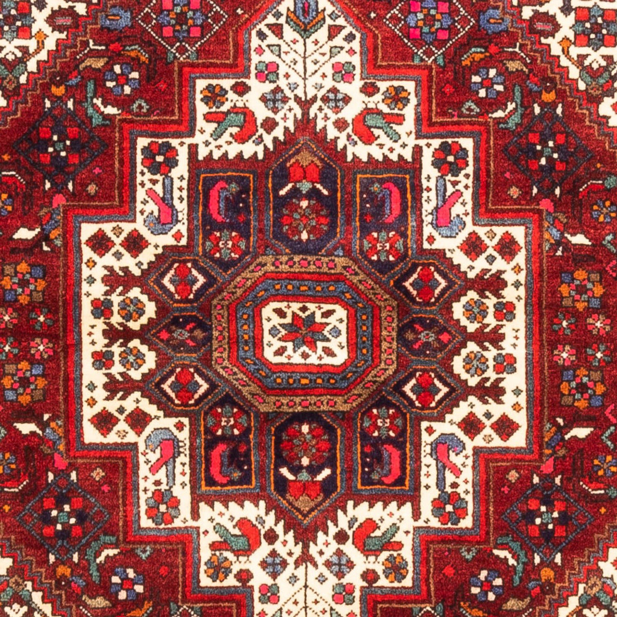 Perserteppich - Nomadic - 147 x 104 cm - rot
