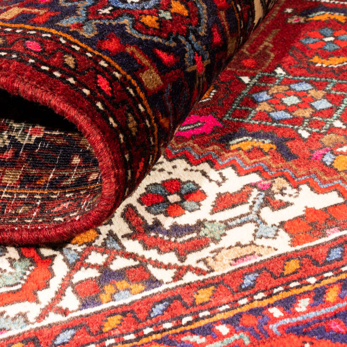 Perserteppich - Nomadic - 147 x 104 cm - rot