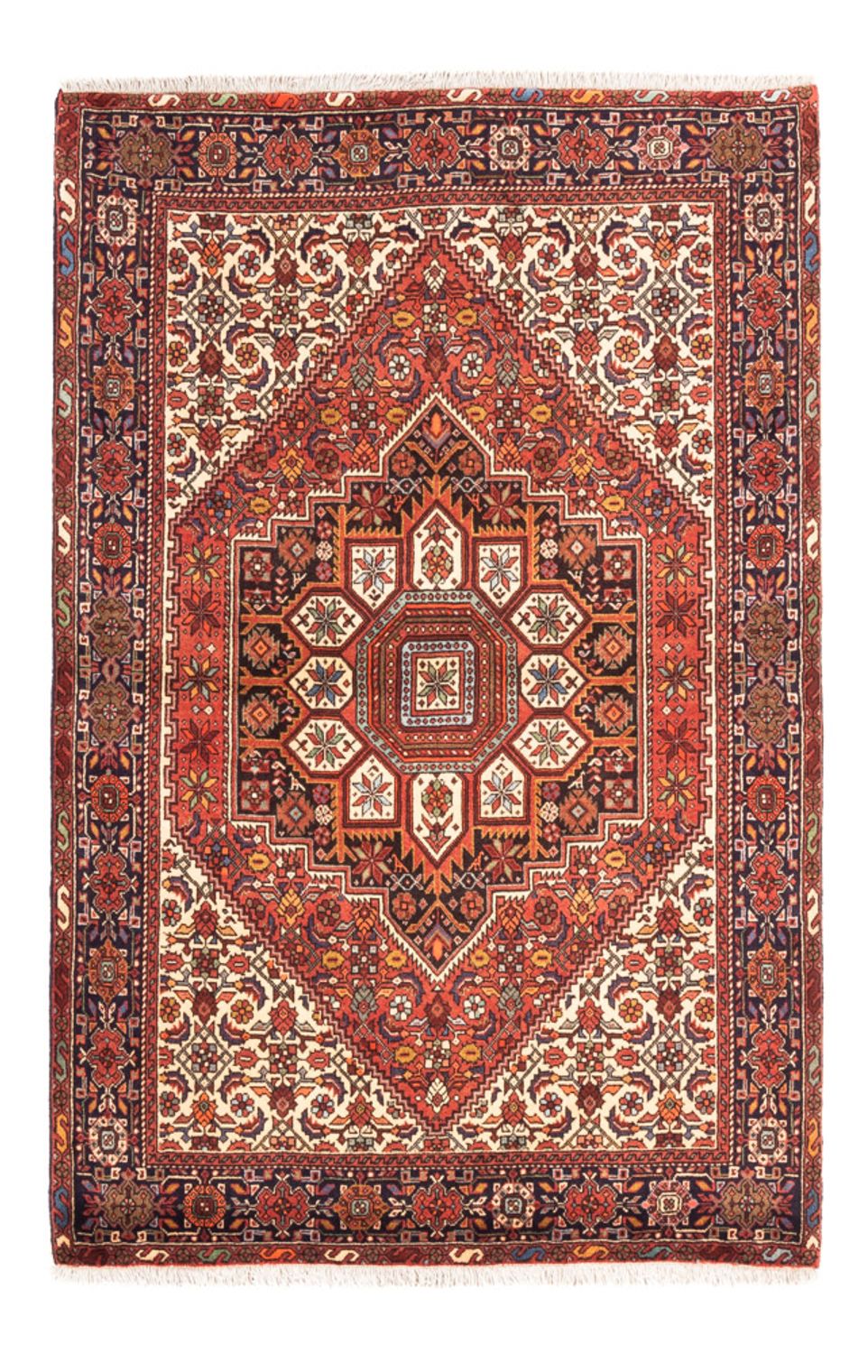 Perserteppich - Nomadic - 135 x 102 cm - rot