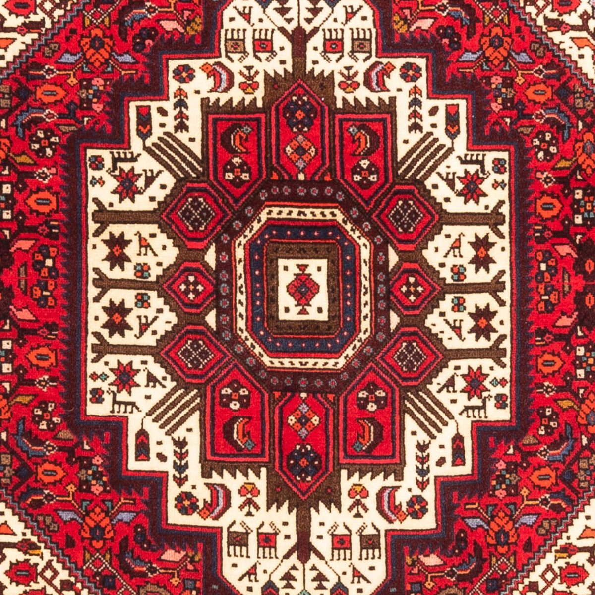 Perserteppich - Nomadic - 142 x 102 cm - rot