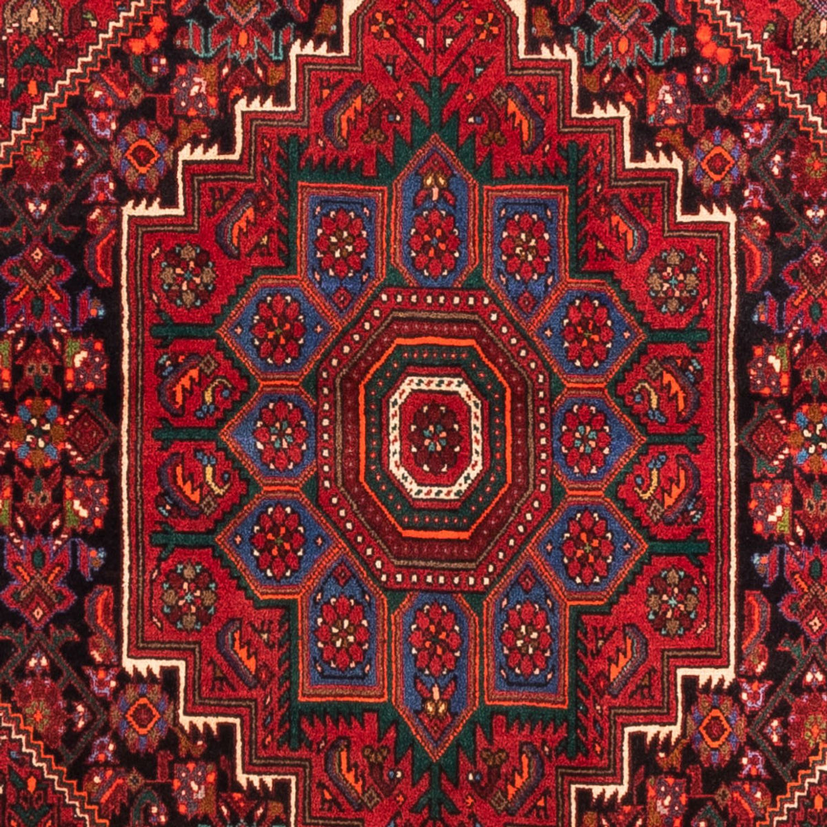 Perski dywan - Nomadyczny - 155 x 102 cm - czerwony