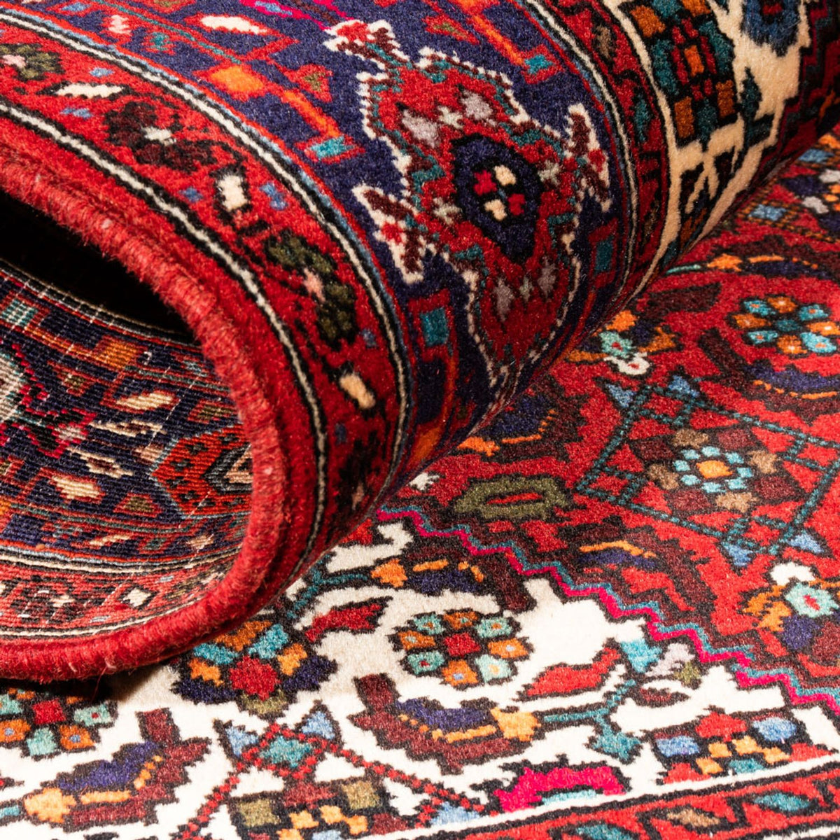 Perski dywan - Nomadyczny - 155 x 100 cm - czerwony