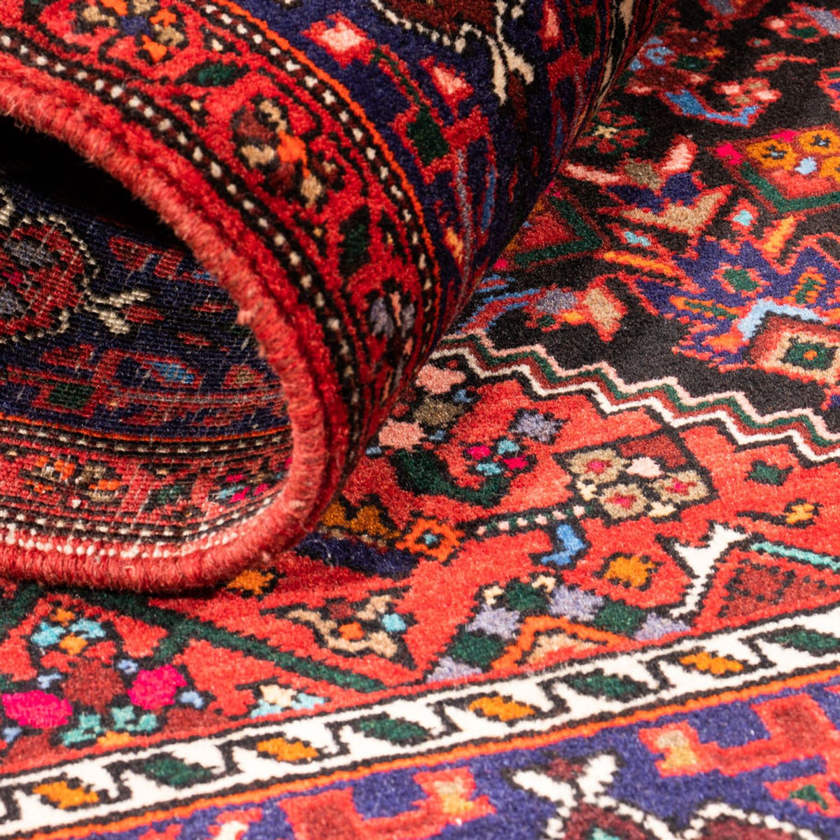 Perski dywan - Nomadyczny - 148 x 102 cm - czerwony