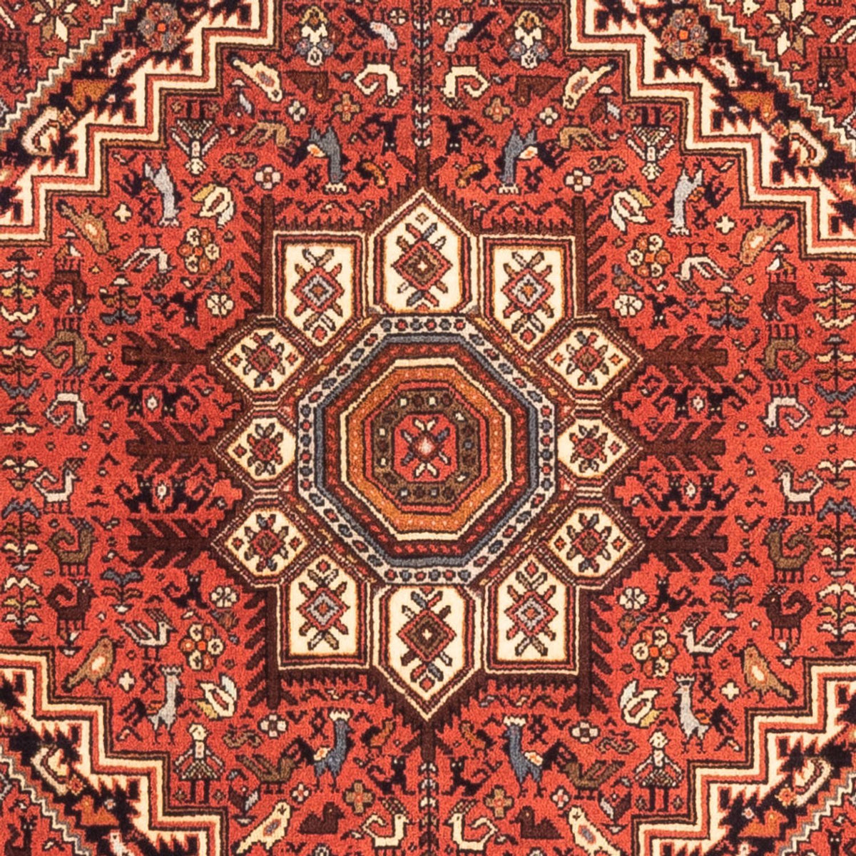 Perserteppich - Nomadic - 143 x 103 cm - rot