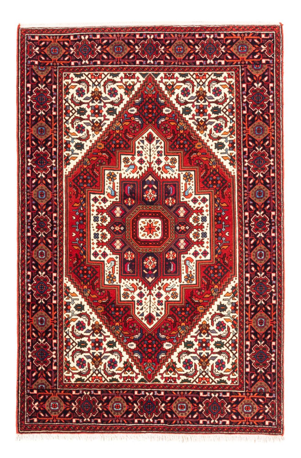 Perserteppich - Nomadic - 150 x 97 cm - rot