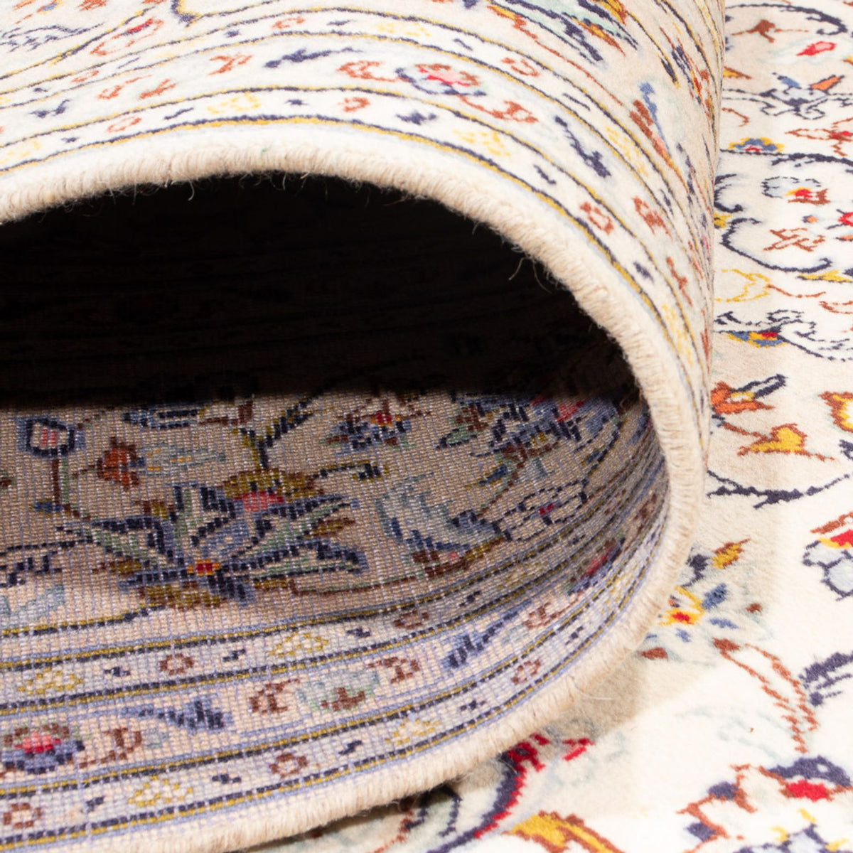 Dywan perski - Keshan - 300 x 194 cm - kremowy