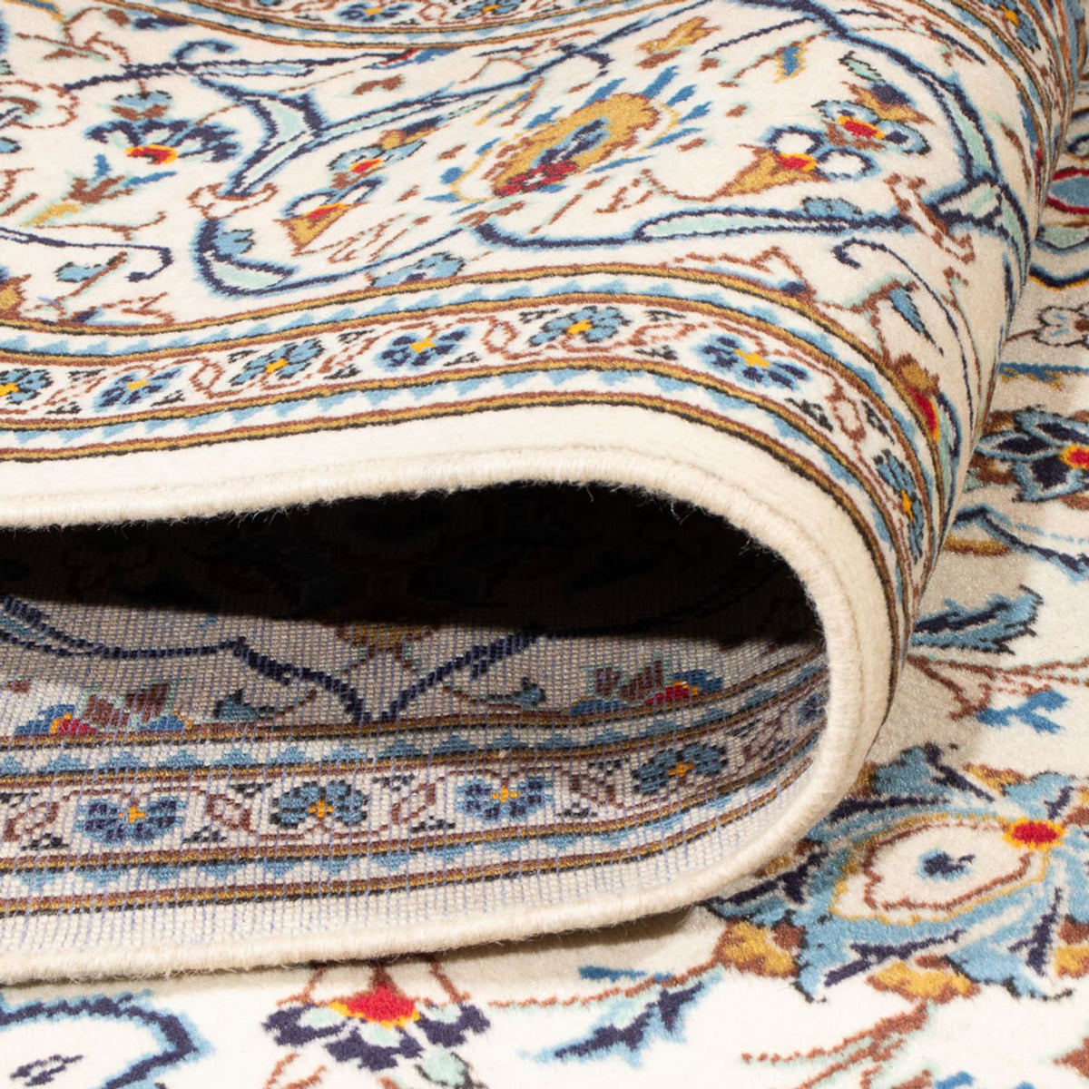 Dywan perski - Keshan - 304 x 196 cm - kremowy