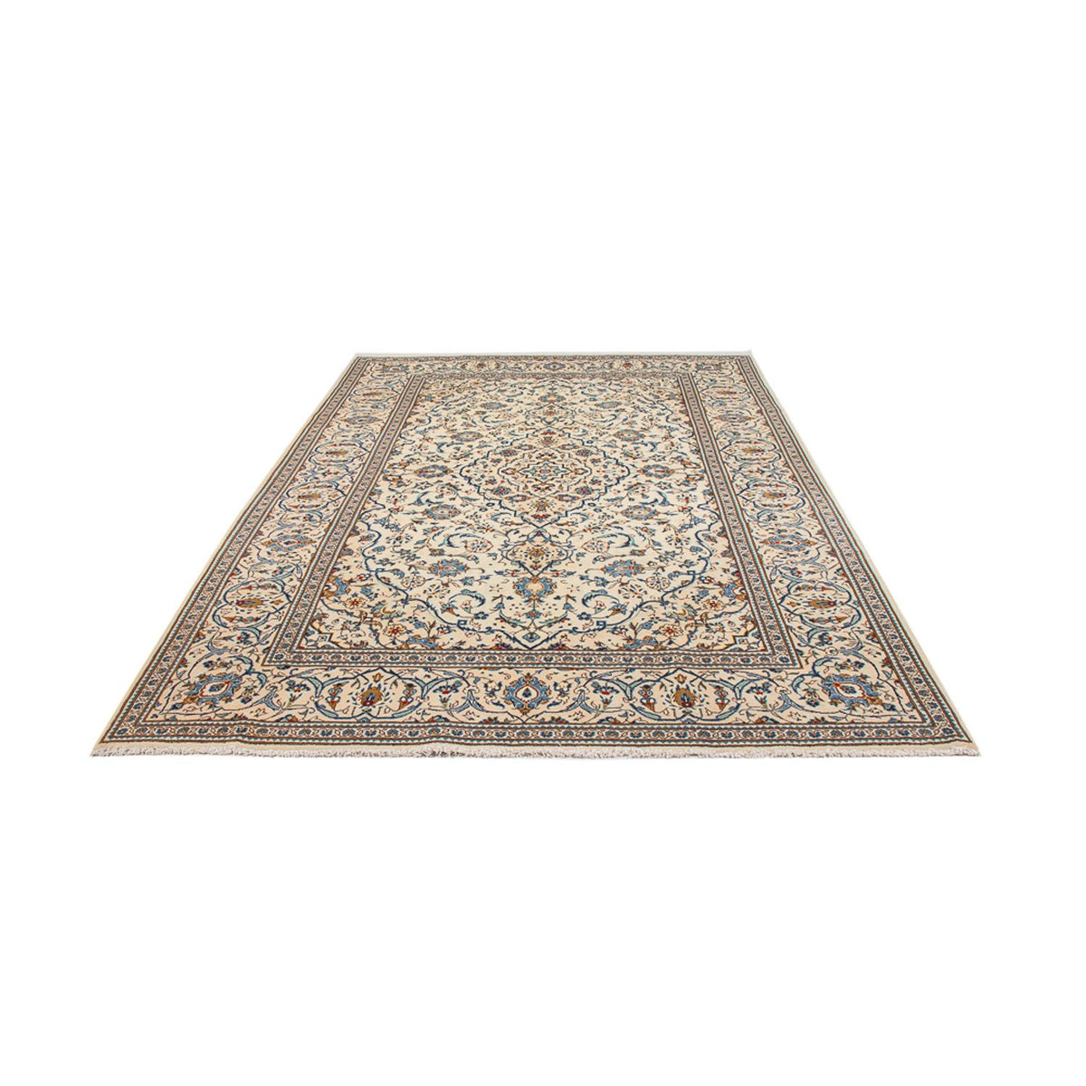 Dywan perski - Keshan - 304 x 196 cm - kremowy