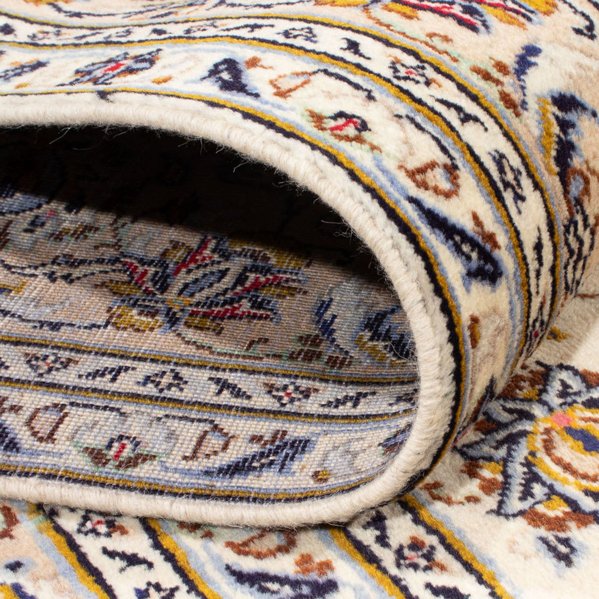 Dywan perski - Keshan - 310 x 197 cm - kremowy