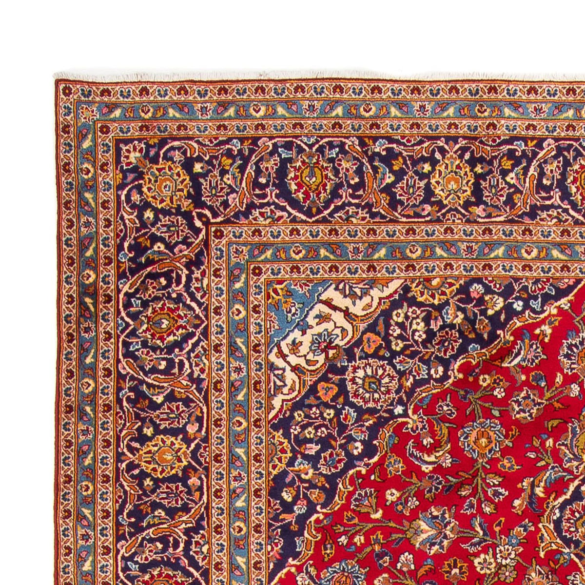 Dywan perski - Keshan - 343 x 242 cm - czerwony