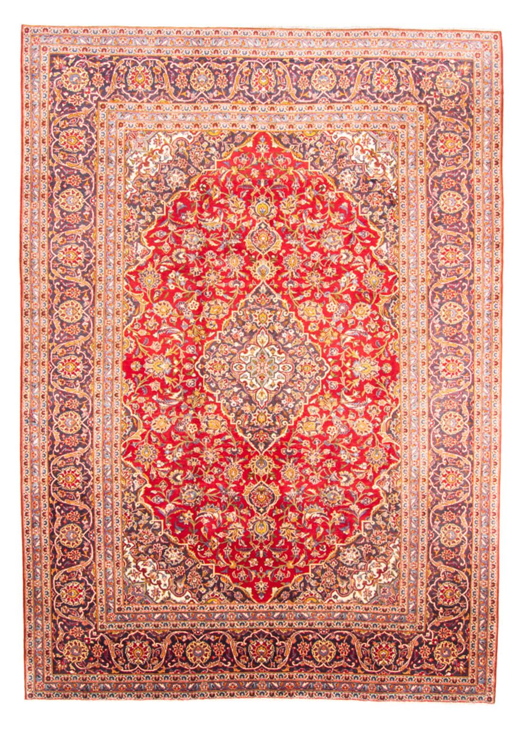 Perserteppich - Keshan - 344 x 243 cm - rot