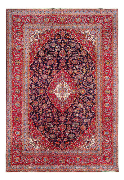 Kashan Dywan 246x353cm - Dywan perski - ciemnoniebieski