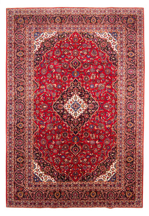 Perserteppich - Keshan - 358 x 244 cm - rot