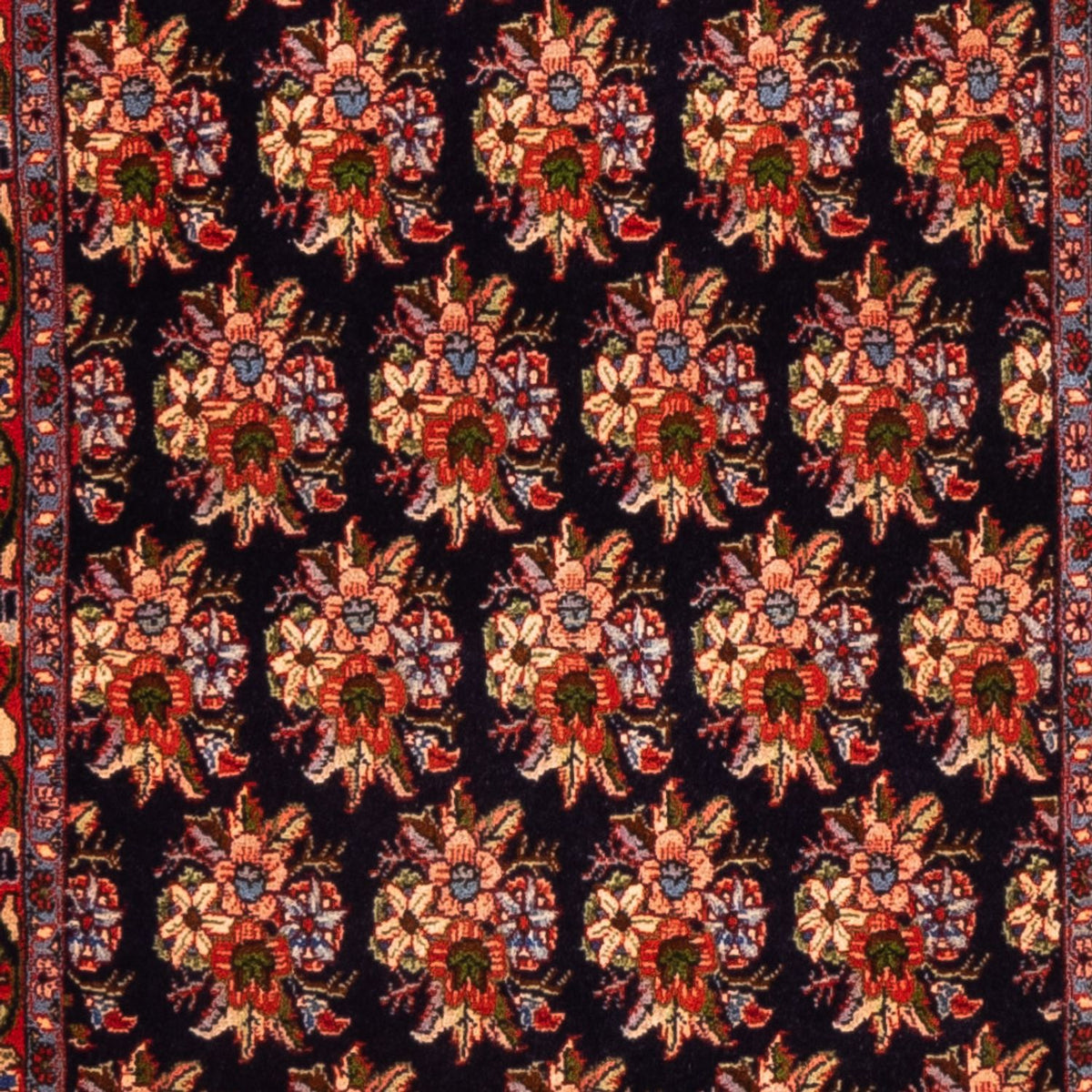 Läufer Perser - Bidjar - 204 x 73 cm - dunkelblau