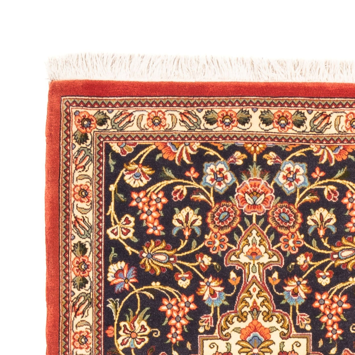 Läufer Perser - Ghom - 203 x 65 cm - dunkelblau