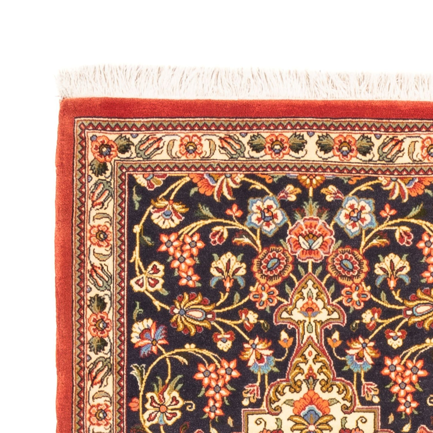 Läufer Perser - Ghom - 203 x 65 cm - dunkelblau