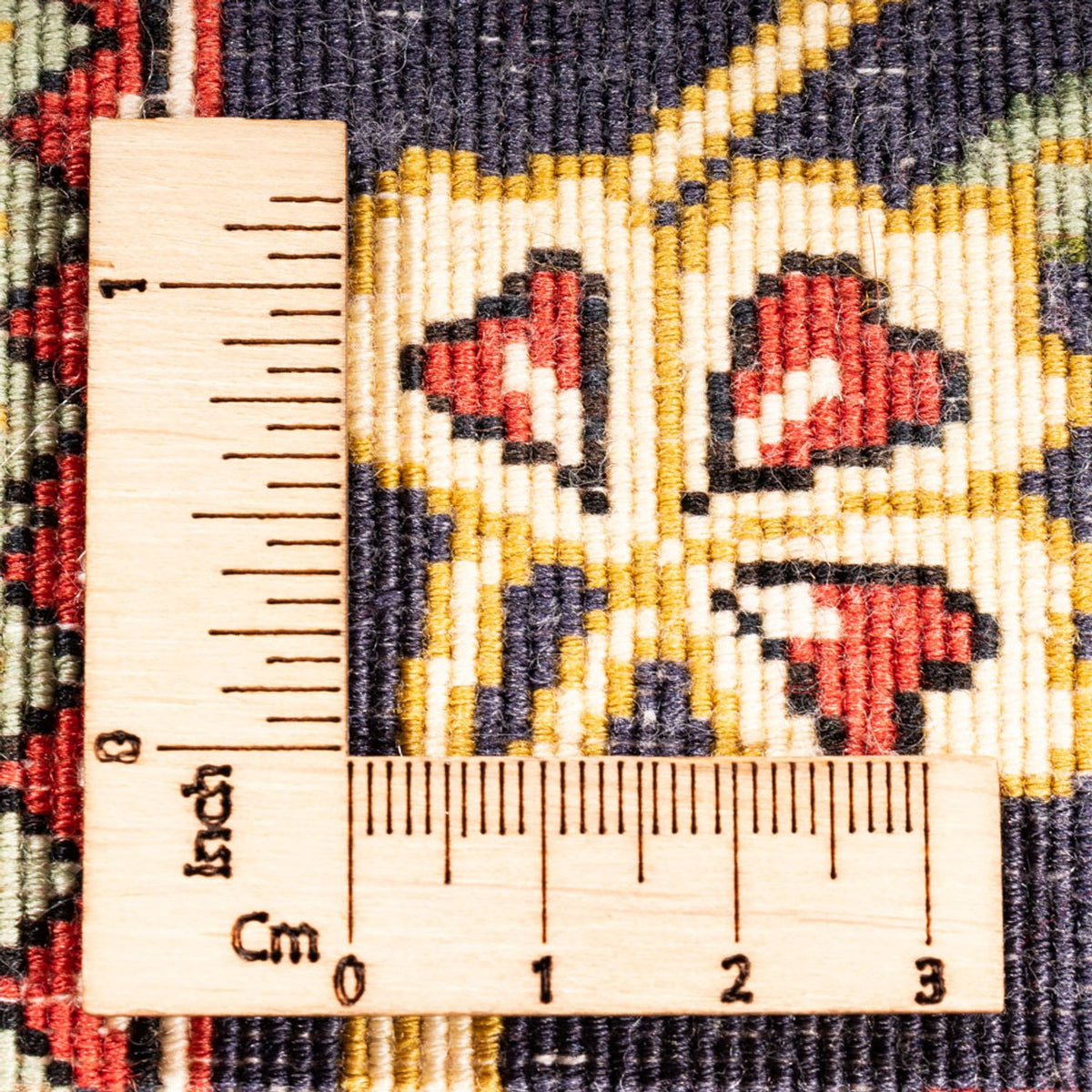 Läufer Perser - Ghom - 203 x 65 cm - dunkelblau