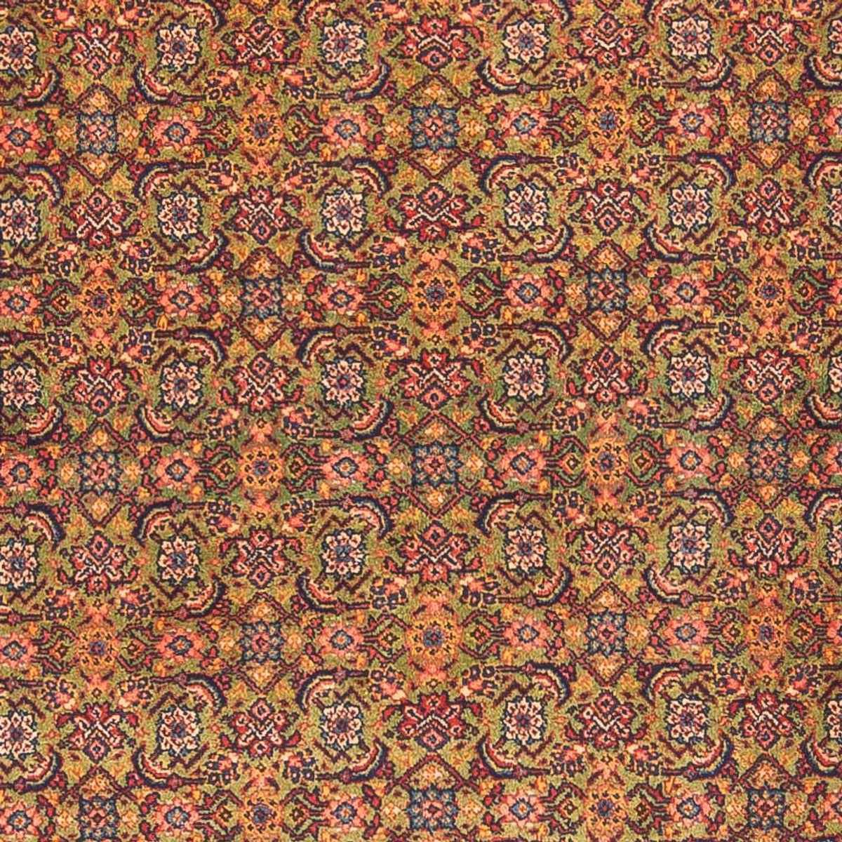 Läufer Perser - Täbriz - Royal - 377 x 100 cm - hellgrün