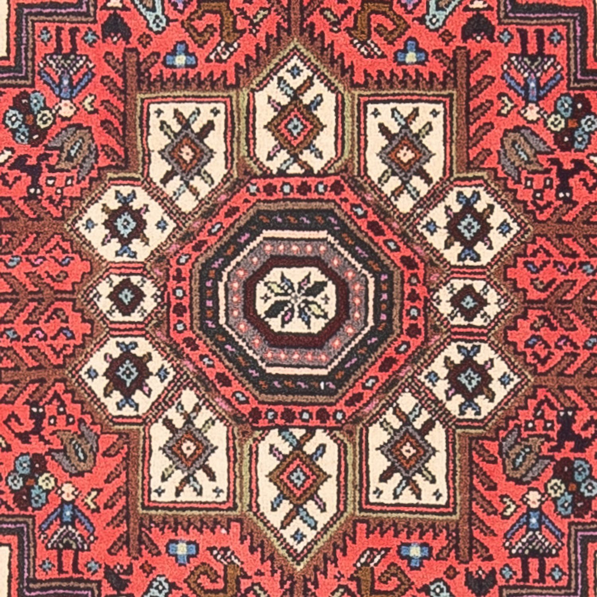 Perski dywan - Nomadyczny - 138 x 90 cm - jasna czerwień