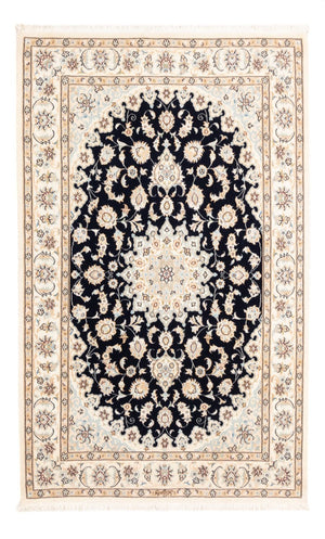 Dywan perski - Nain - Premium - 183 x 119 cm - ciemnoniebieski