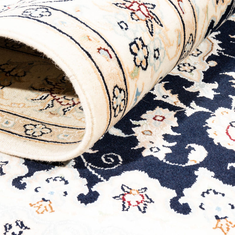 Dywan perski - Nain - Premium - 183 x 119 cm - ciemnoniebieski