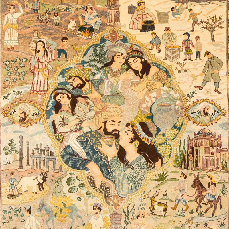 Perserteppich - Täbriz - Royal - 263 x 175 cm - mehrfarbig