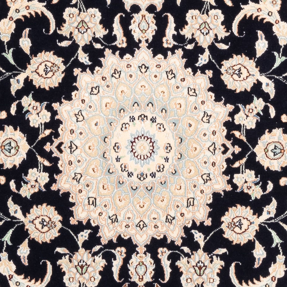 Dywan perski - Nain - Premium - 159 x 105 cm - ciemnoniebieski