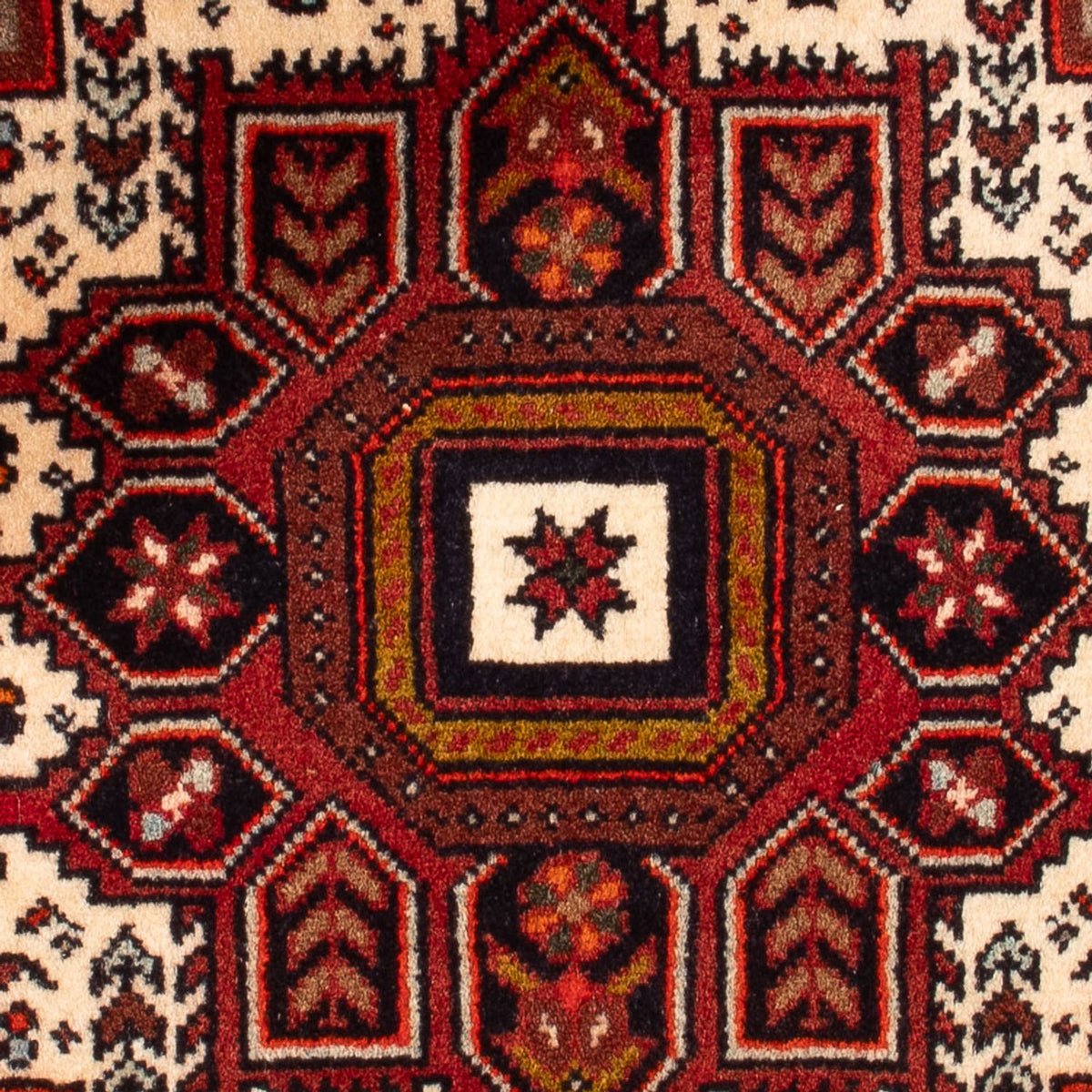 Perski dywan - Nomadyczny - 86 x 55 cm - kremowy