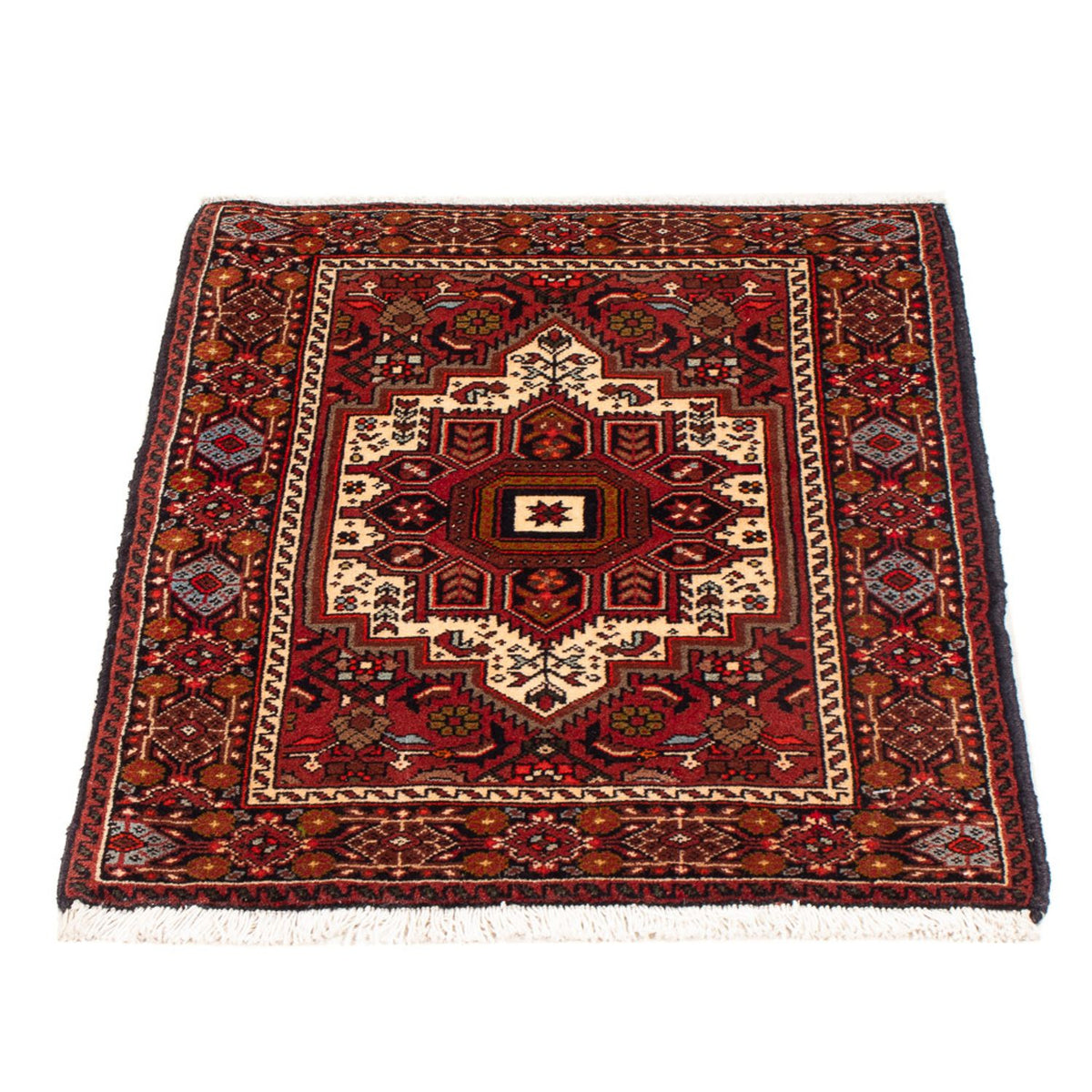 Perski dywan - Nomadyczny - 86 x 55 cm - kremowy