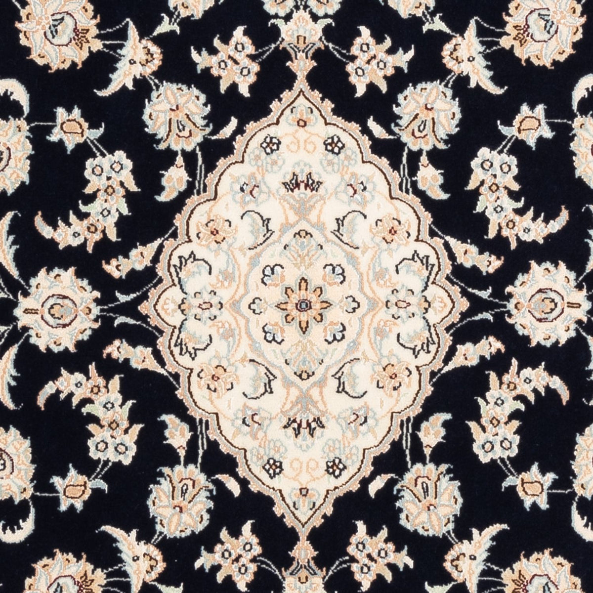 Dywan perski - Nain - Premium - 152 x 107 cm - ciemnoniebieski