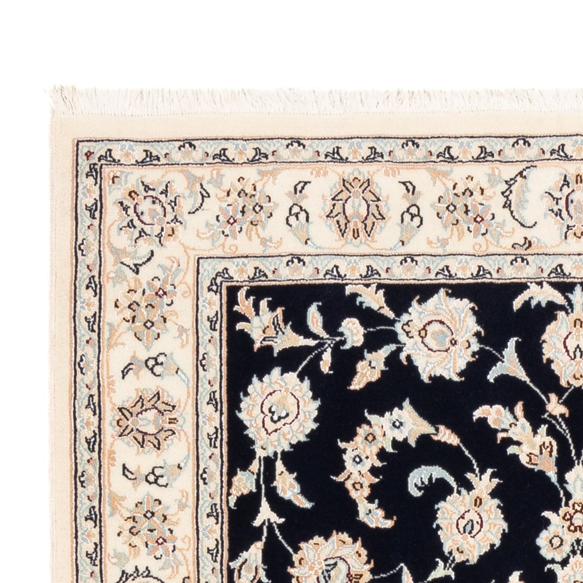 Dywan perski - Nain - Premium - 152 x 107 cm - ciemnoniebieski