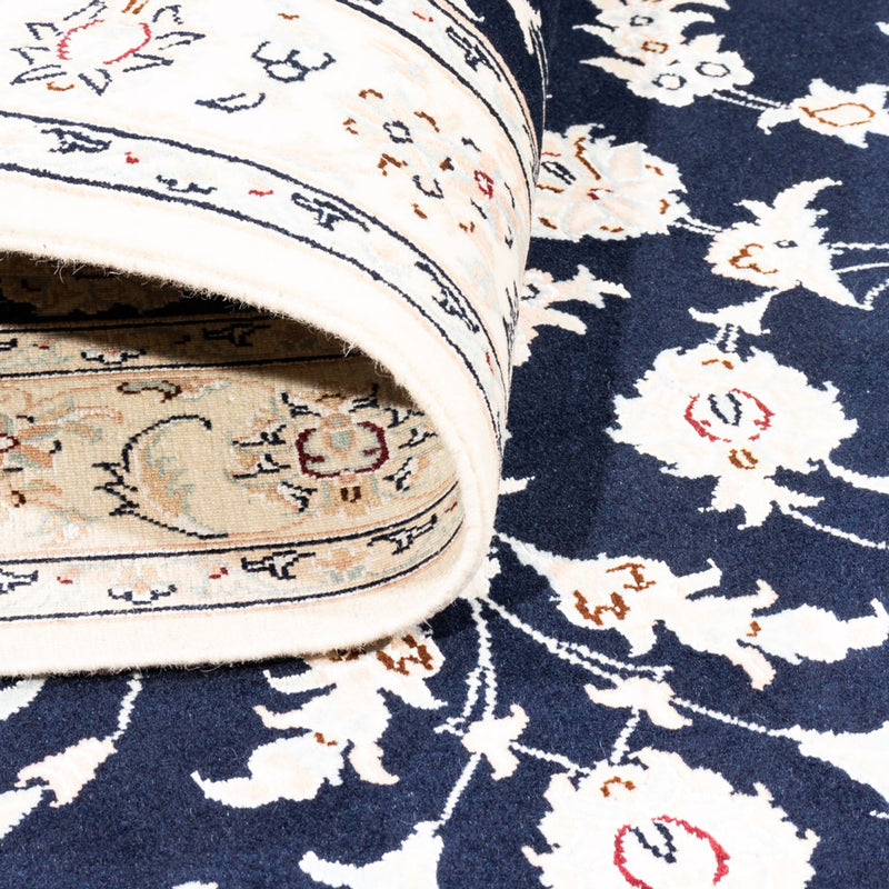 Dywan perski - Nain - Premium - 152 x 107 cm - ciemnoniebieski