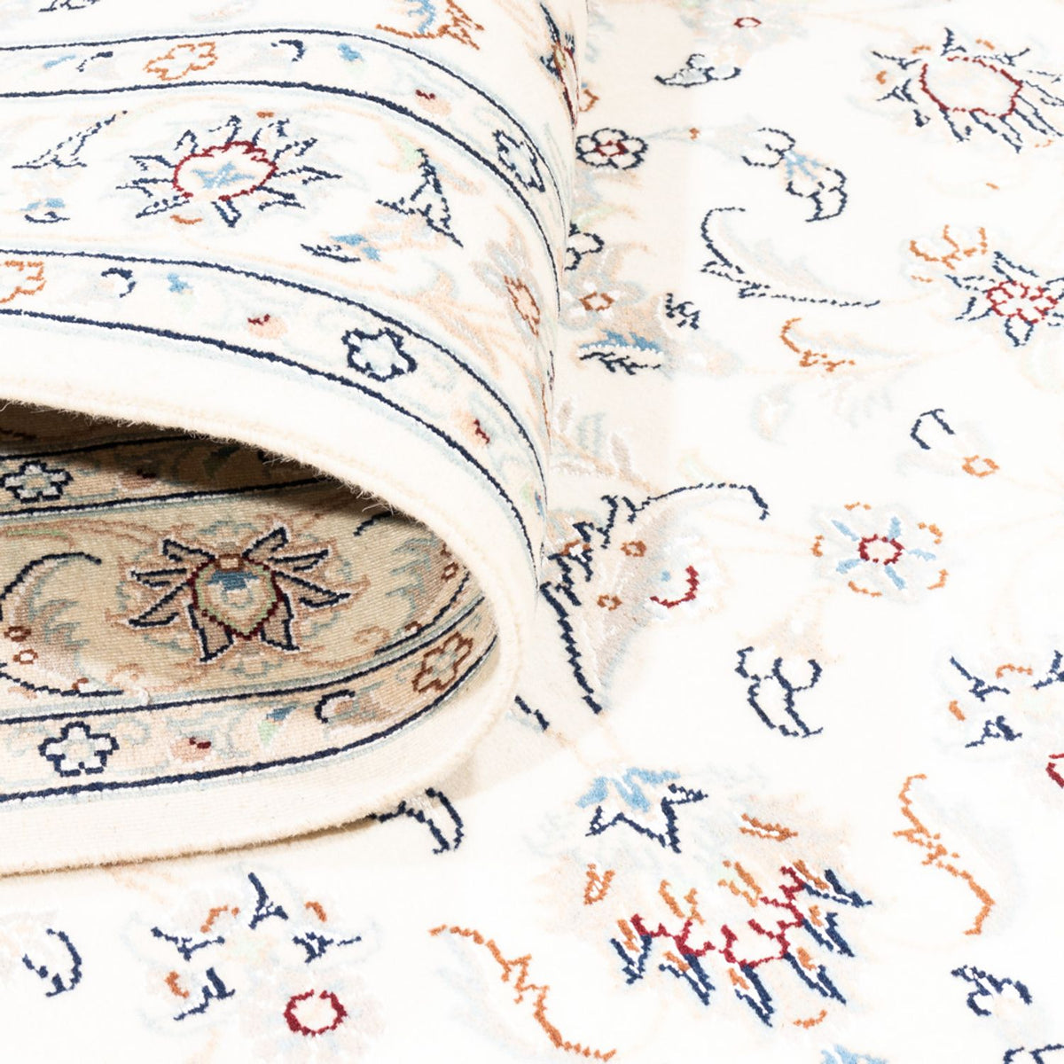 Dywan perski - Nain - Premium - 163 x 108 cm - kremowy