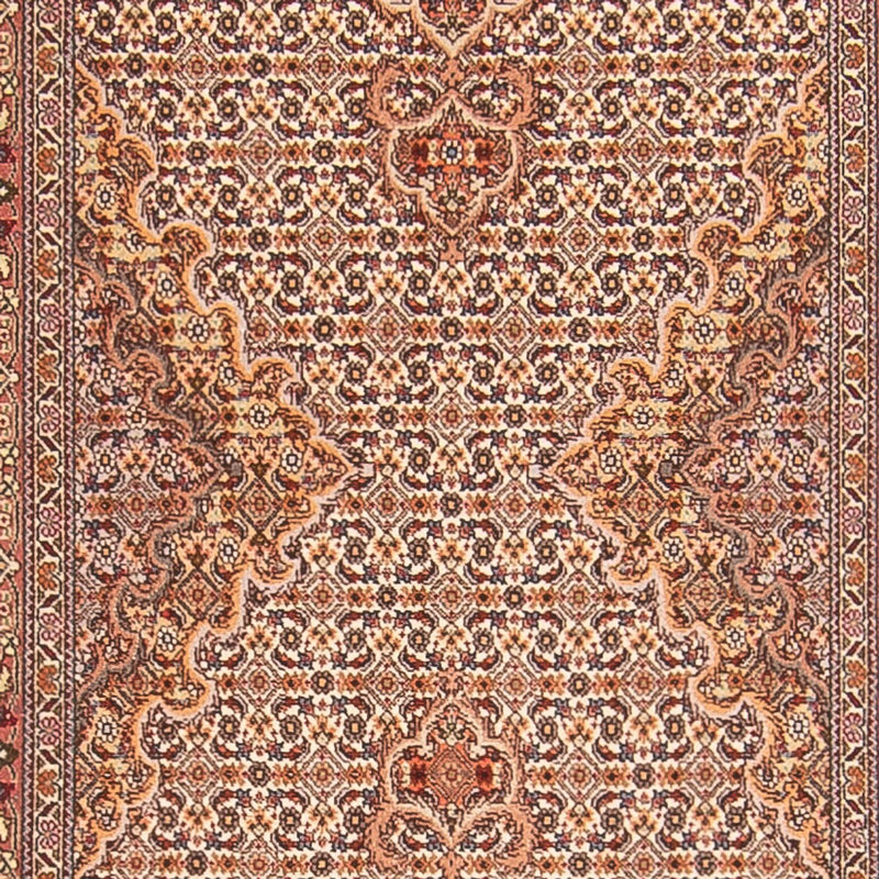 Biegacz Dywan perski - Tabriz - Królewski - 407 x 78 cm - beżowy