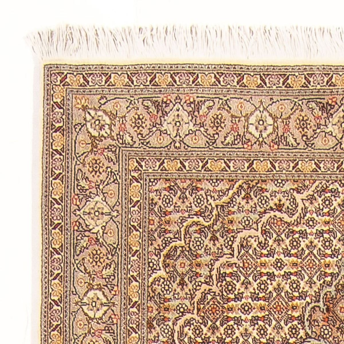 Läufer Perser - Täbriz - Royal - 393 x 80 cm - beige