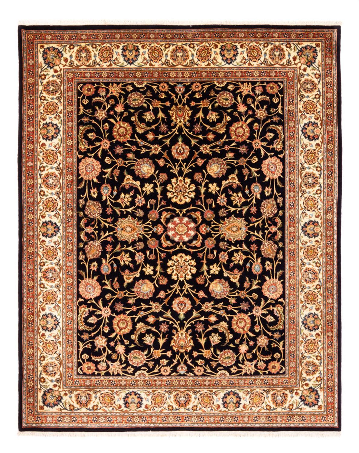 Dywan perski - Klasyczny - 273 x 215 cm - ciemnoniebieski